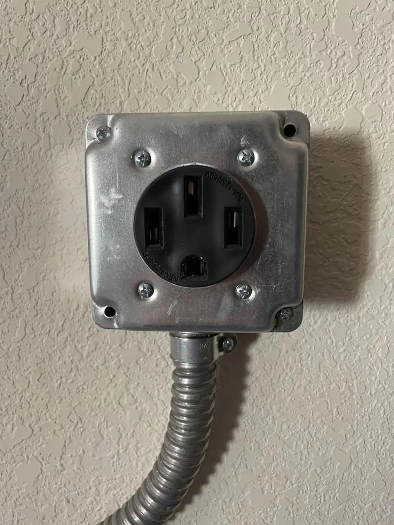 NEMA 14-50 outlet installed for Smart Home Electrical in Rainbow Springs
